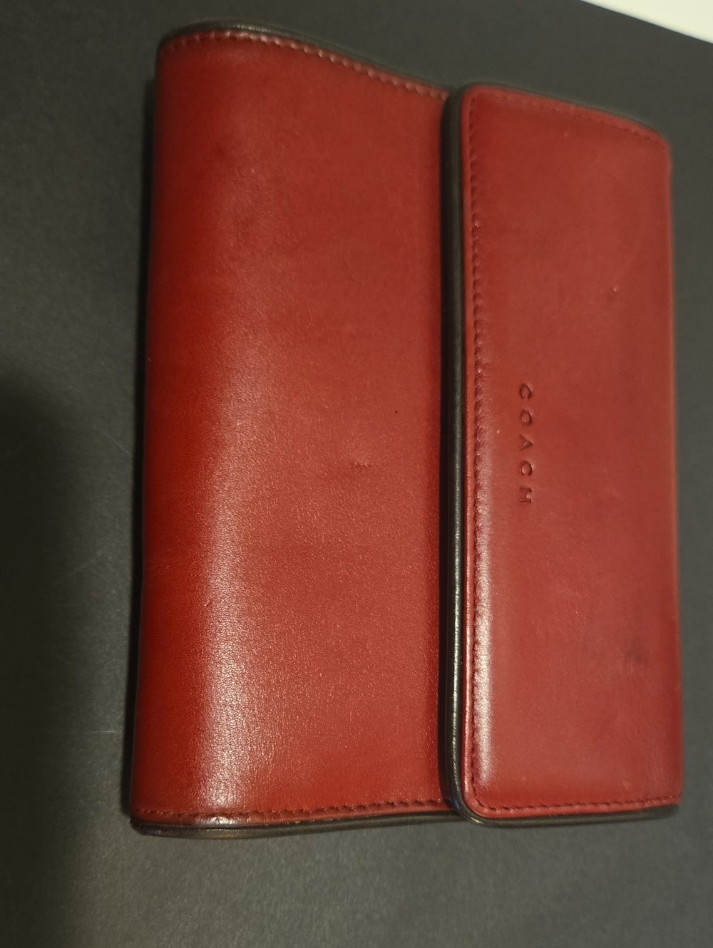 Coach Red Leather Wallet - Picture 10 of 10